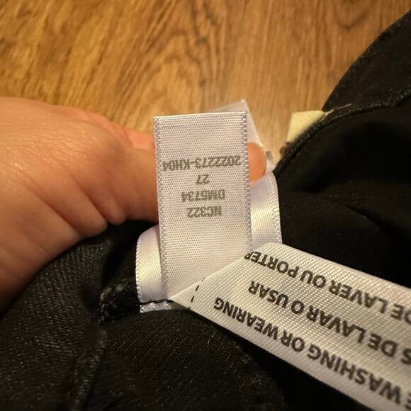 Madewell black THE ROADTRIPPER SKINNY FLARE Jeans size 27 cotton blend - Picture 8 of 11